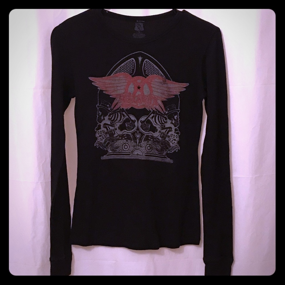 AEROSMITH Long Sleeve Womens Shirt Size Small